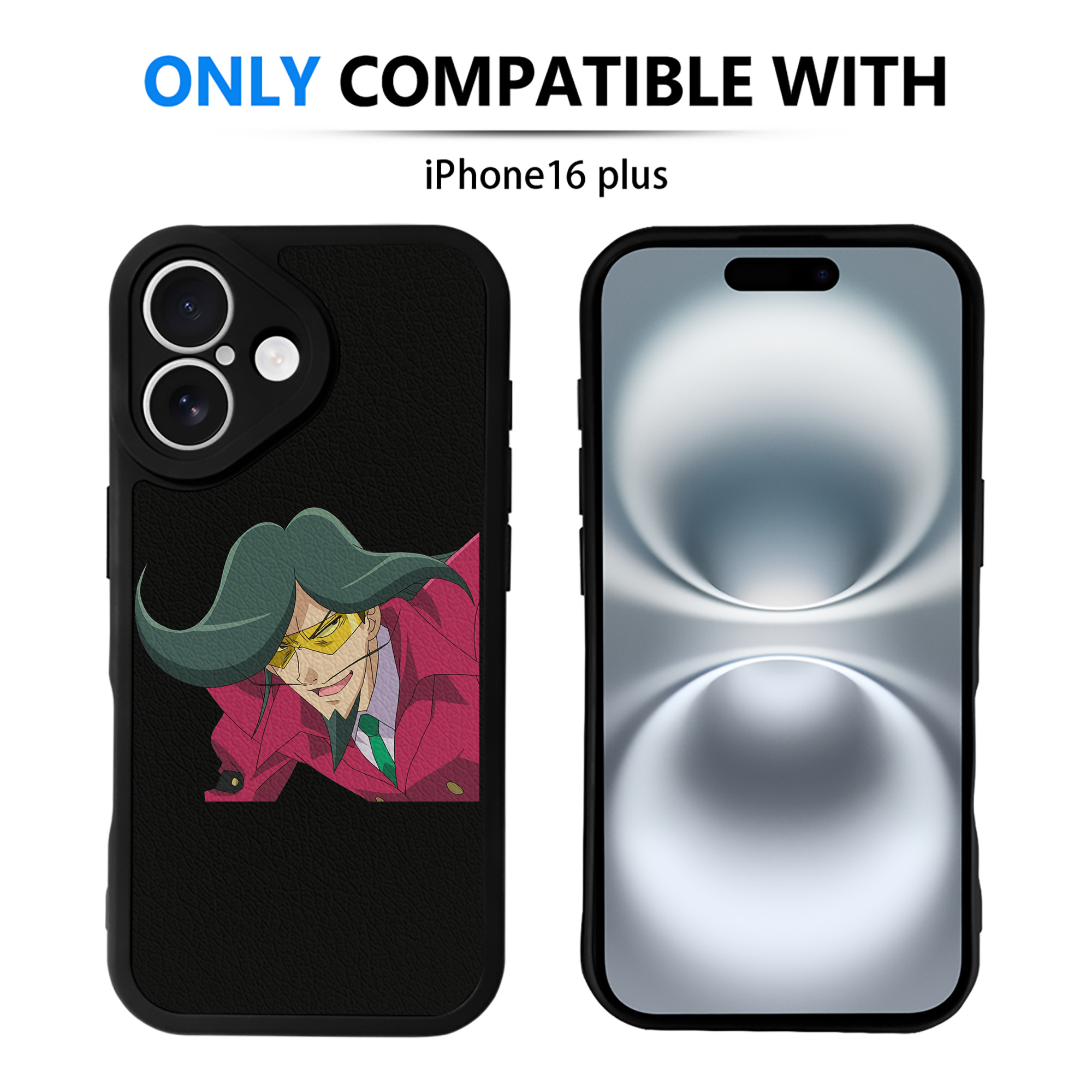 （画像用） 遊☆戯☆王 Yu-Gi-Oh! 【iPhone 16シリーズ対応】シリコンスマホケース（レザー調） 材質：シリコン